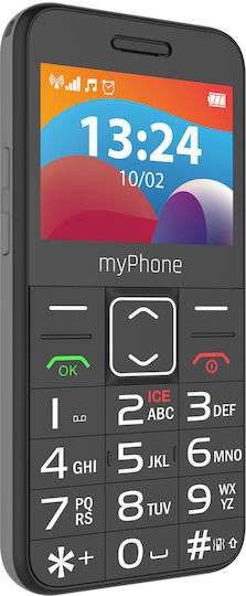 MyPhone Halo 3 Dual SIM Κινητό με Μεγάλα Κουμπιά (Αγγλικό) Μαύρο