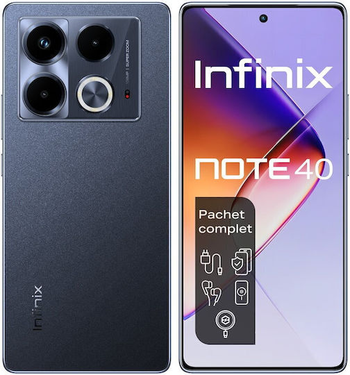 Infinix Note 40 Dual-SIM (8GB/256GB) Obsidian Black