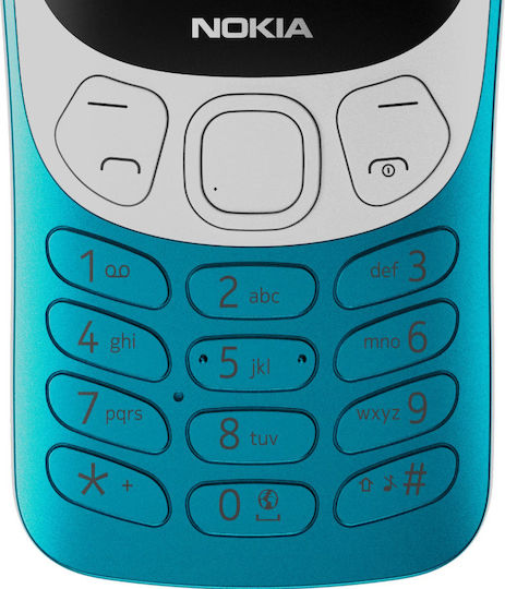 Nokia 3210 Dual SIM Κινητό με Κουμπιά (Αγγλικό Μενού) Scuba Blue
