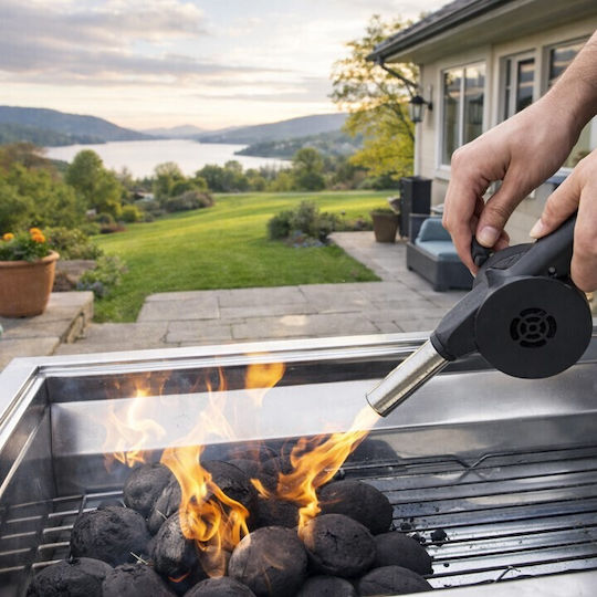 Manual Air Gun with Hand Crank for Barbeque