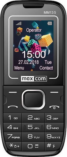 MaxCom MM135 Light Dual SIM Telefon Mobil cu Butoane Albastru