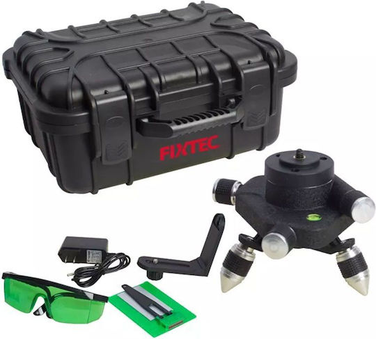 FixTec Αυτορυθμιζόμενο Γραμμικό Αλφάδι Laser Πράσινης Δέσμης με Εύρος Εργασίας 10m