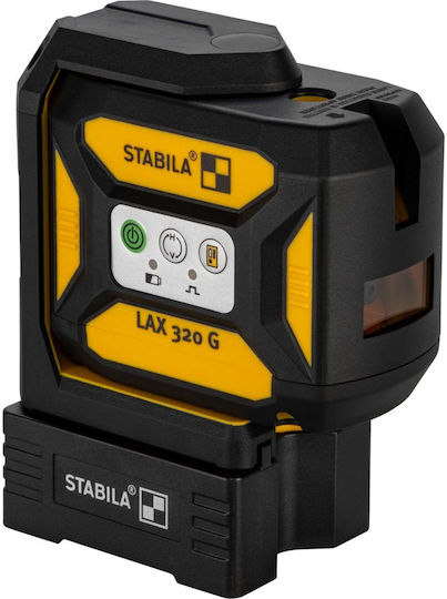Stabila LAX 320 G Nivel Laser Cu Linie Încrucișată Plus Autonivelant Liniar Cu Fascicul Verde Cu Distanță De Lucru 30m