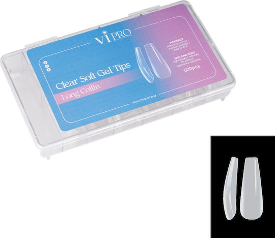 Mixcoco Sfaturi pentru unghii Transparente 500buc 260559-3