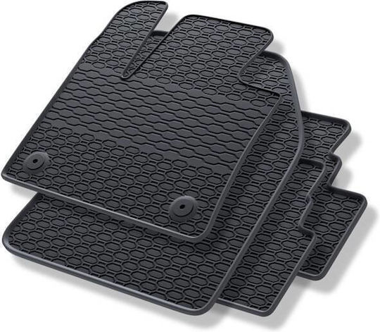 Carro 247473 Rubber Mats Citroen C5 Aircross 2017+ Peugeot 3008 2016-2024 Opel Grandland X 2017-2024 4 Pieces Black