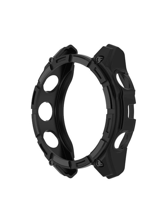 Husă Armor din Silicon în Culoare Neagră pentru Garmin Fenix 8 Pro (51mm)