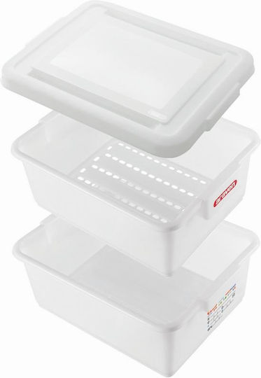 Araven Commercial Container Lid 35lt 54x38.5x29.2cm 3 Pieces