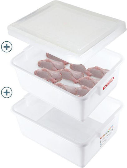 Araven Commercial Container Lid 35lt 54x38.5x29.2cm 3 Pieces