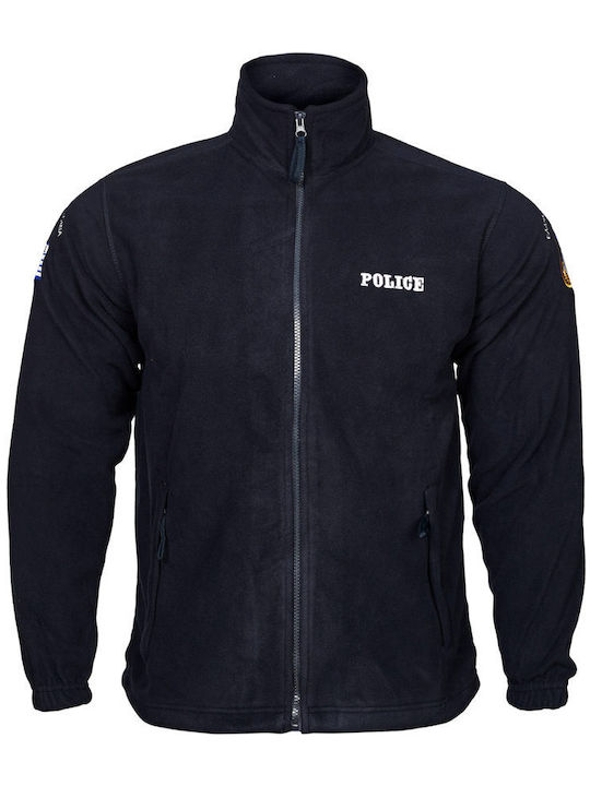 GreekForces Greek Forces Jacket Police Fleece Black