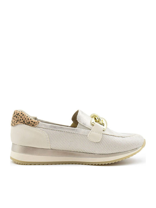 Women's Loafers in Beige Colour