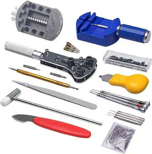 Watch Repair Tool Case Set 13pcs Batteries Straps Bs-147