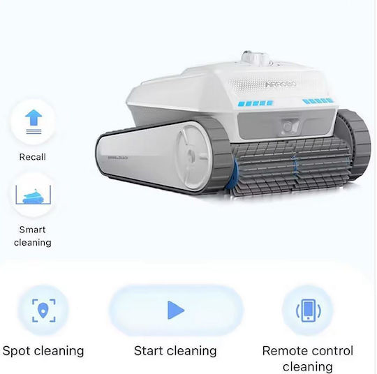AirRobo PC200 Безжичен Робот за Басейн Дъно Стени Водолиния за Басейни с Дължина до 2m
