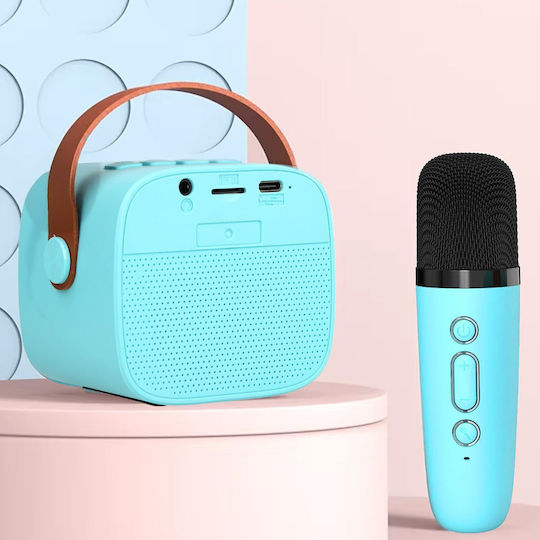 Blavec Karaoke Speaker with Wireless Microphones WS-07 Blue