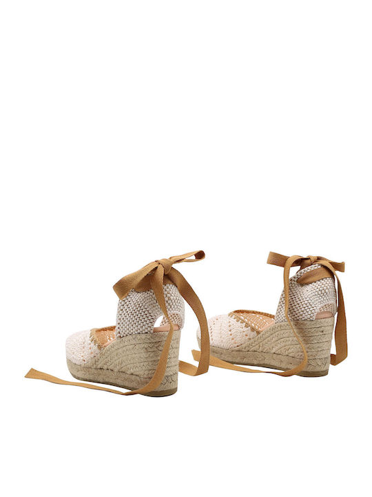 Sommer Damenplattformen Beige
