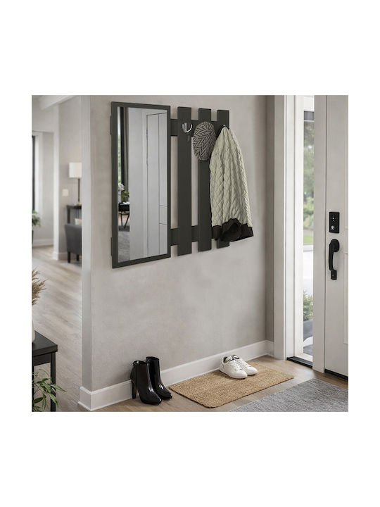 Megapap Wall Hanger Folin Wooden Gray 90x4cm