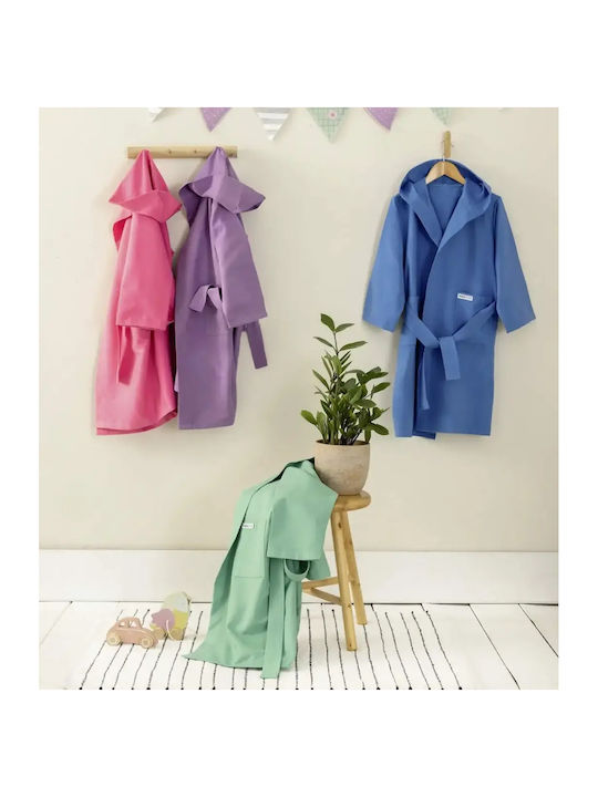 Nima Kids Bathrobe Splashy Pink Hooded