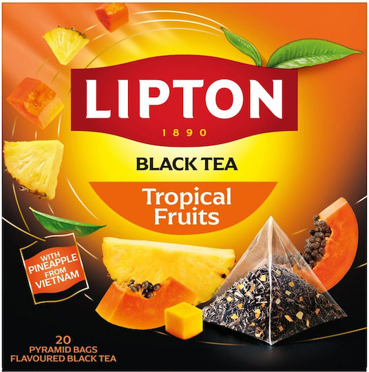 Lipton Black Tea Lipton Tropical Fruits 20 Pyramids