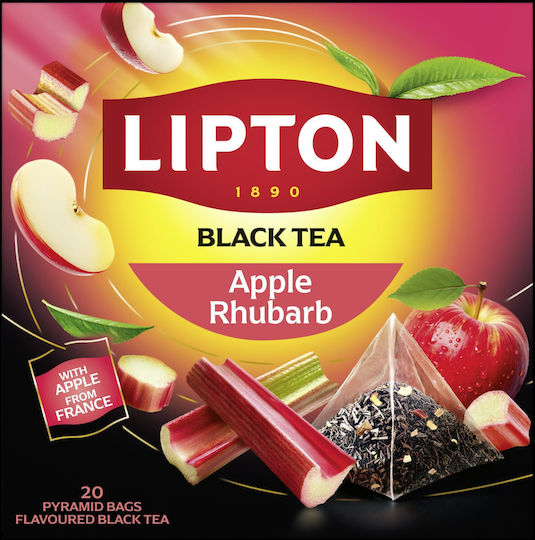 Lipton Black Tea Lipton Apple Rhubarb 20 Pyramids