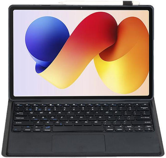 Bluetooth Flip Cover με Πληκτρολόγιο Μαύρη (Redmi Pad 2 Pro)