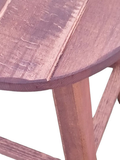 Wooden Garden Stool Walnut 30x30x50cm