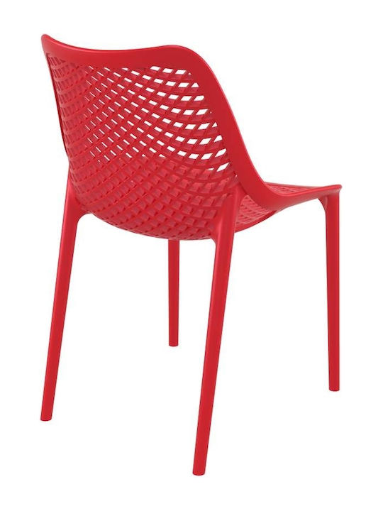 Ess- und Küchenstühle aus Polypropylen Rote 50x60x82cm