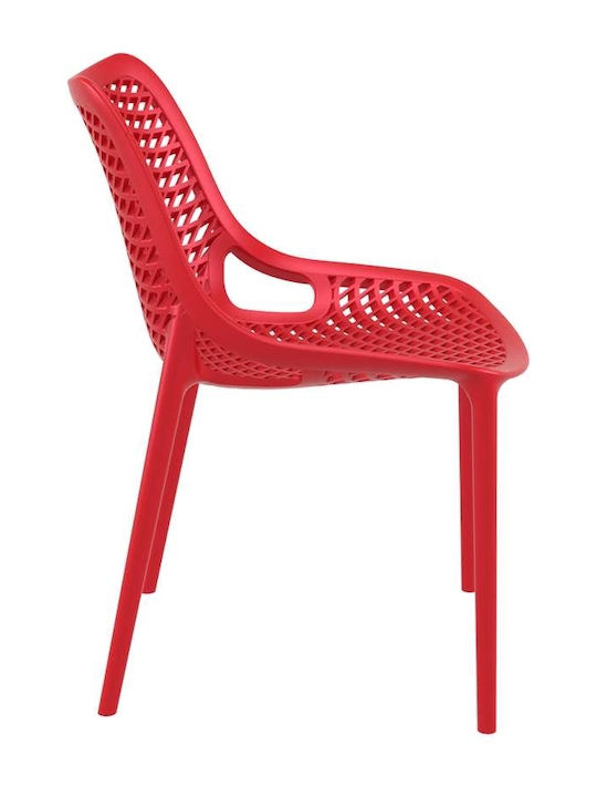 Ess- und Küchenstühle aus Polypropylen Rote 50x60x82cm