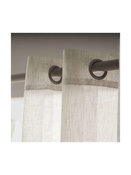 Gofis Home Vorhang mit Grommet Combe Ecru 140x280cm