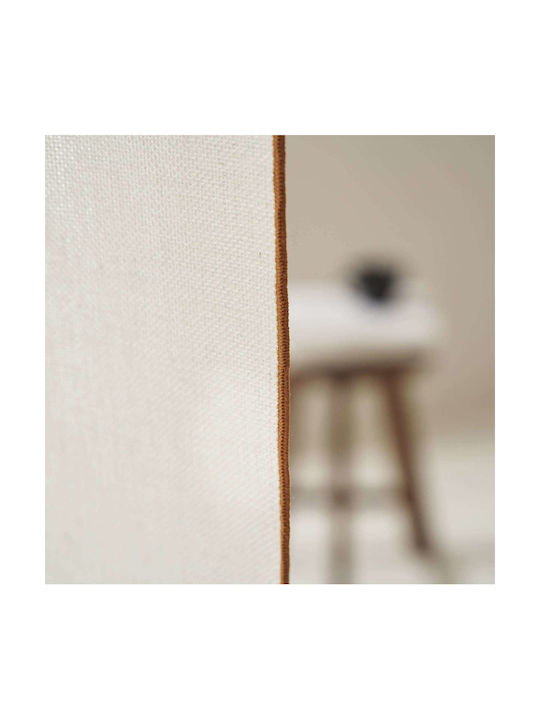 Gofis Home Κουρτίνα με Τρέσα Καφέ 140x280εκ.