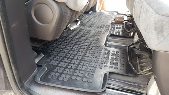 Sahler Car Mats Raised Sides 3D Rubber Peugeot 807 Citroen C8 Lancia Phedra Fiat Ulysse 2002+ Raised Sides Type Black 2 Pieces