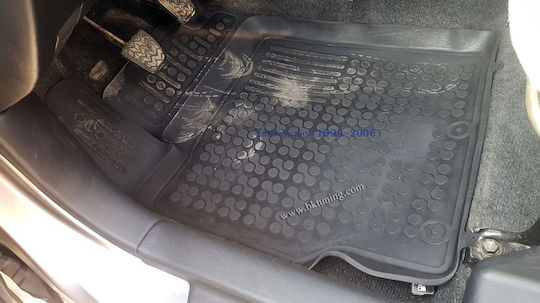 Sahler Car Mats Raised Sides 3D Rubber Toyota Yaris 2005-2011 Urban Cruiser 2009+ Raised Sides Type Black 3 Pieces