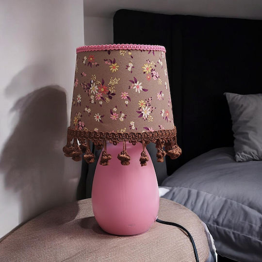 Oxygen Kids Side Table Lamp Pink 35x17x15cm