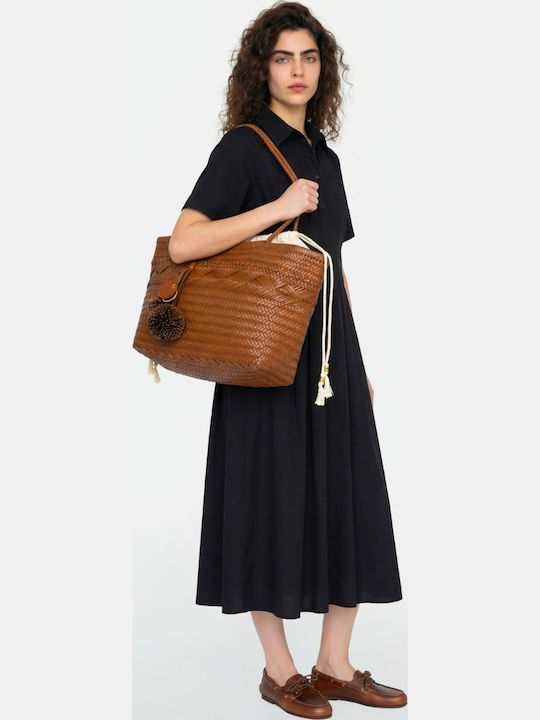 Leather Women's Brown Shoulder Bag