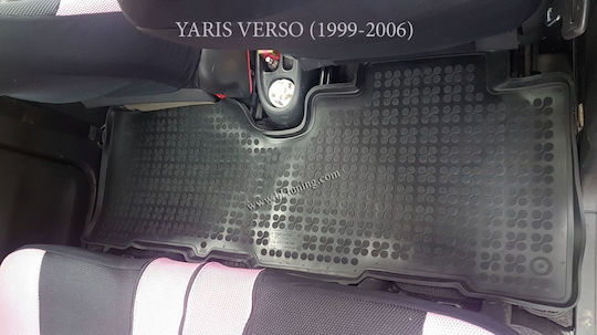 Sahler Car Mats Raised Sides 3D Rubber Toyota Verso S 2010+ Raised Sides Type Black 3 Pieces