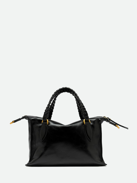 Leather Women's Black Handbag