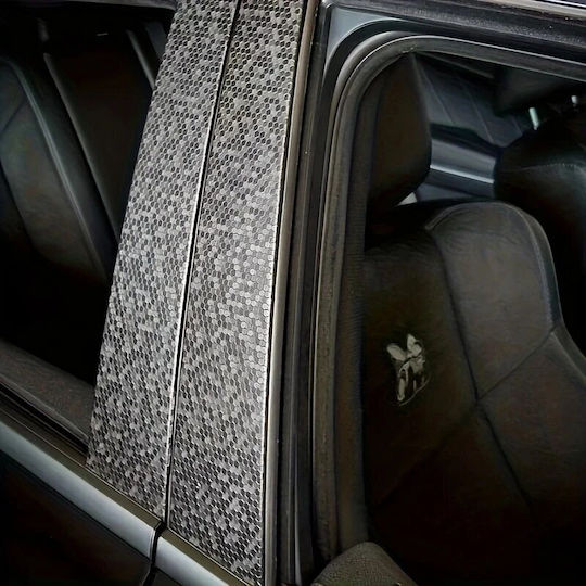 Premium Decorative Car Film Honeycomb Black 3d Hexagonal Pattern Self-adhesive Uv Resistant Size 150 X 100cm