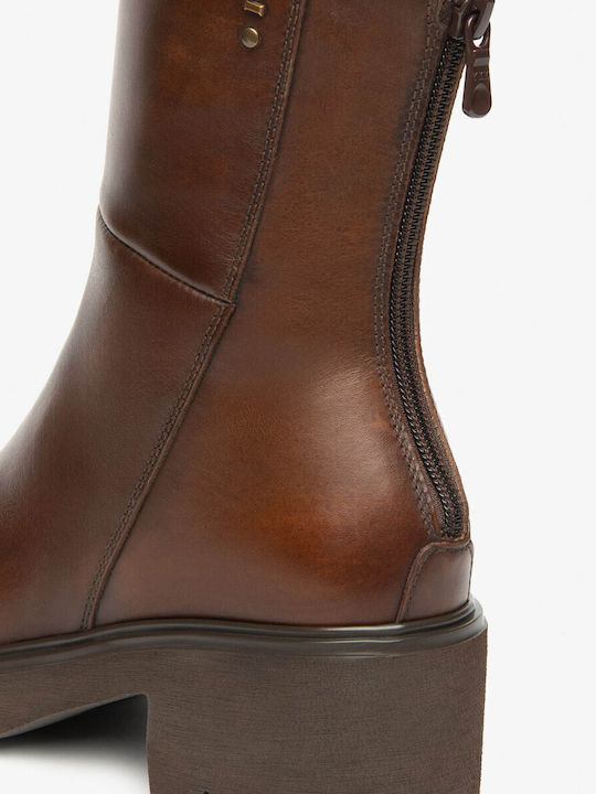 Stiefeletten Damen Beige