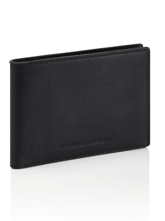 Billfold Leather Men's Wallet Classic with RFID Black