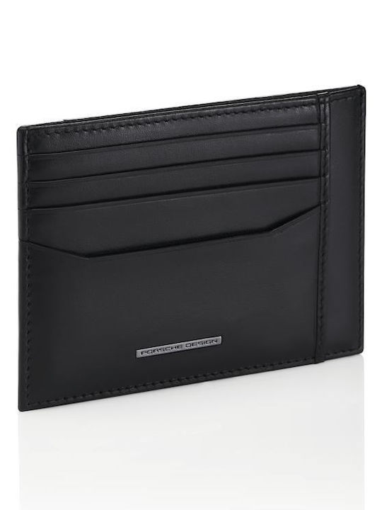 Classic Cardholder Δερμάτινο Ανδρικό Πορτοφόλι Καρτών Μαύρο