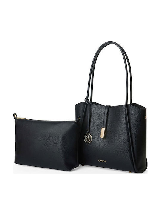 Damen Schultertasche Schwarz
