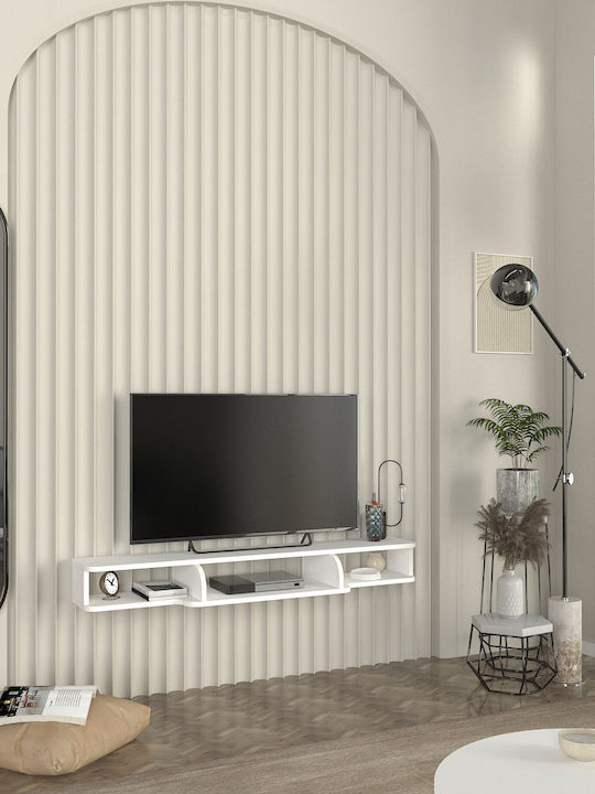 Stand TV Alb L135xA29.6xÎ15.6cm