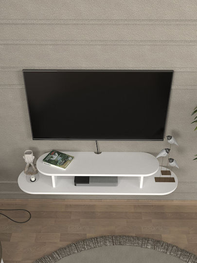 Stand TV Alb L120xA29.6xÎ15.6cm