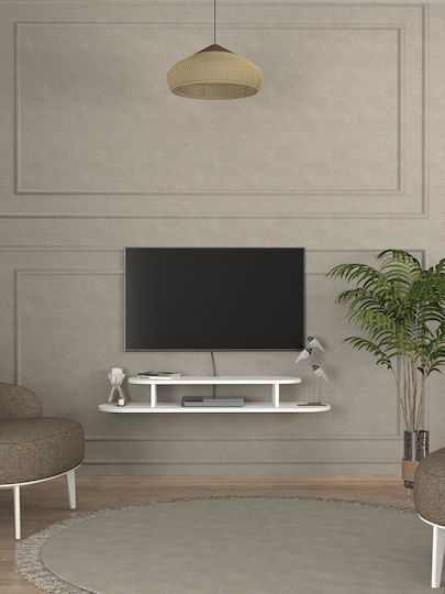 Stand TV Alb L120xA29.6xÎ15.6cm