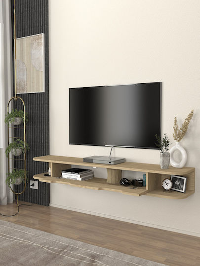 Έπιπλο TV Επιδαπέδιο Εκρού 150x29.6x19.2εκ. Έπιπλο TV Επιδαπέδιο Εκρού 150x29.6x19.2εκ.