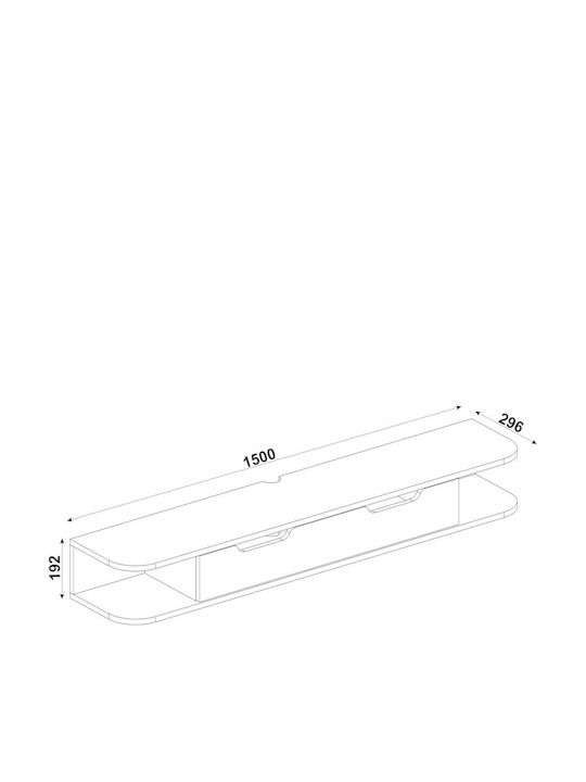TV-Ständer Ecru M150xP29.6xH19.2cm UnicUtil