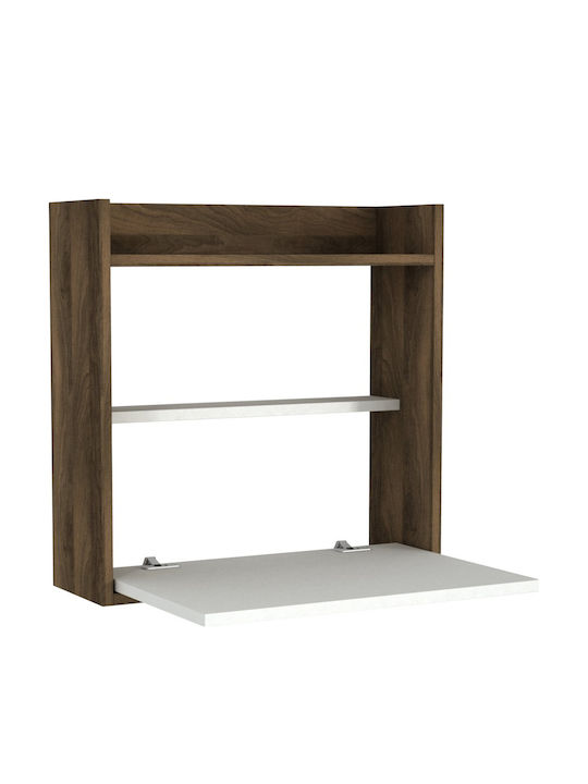 Бюро Wall Fold Дървено Бяло 60x19.6x60см