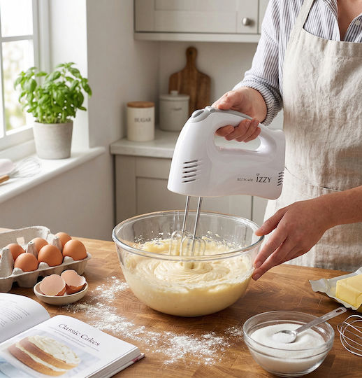 Izzy M1105 Bistro Hand Mixer 400W White