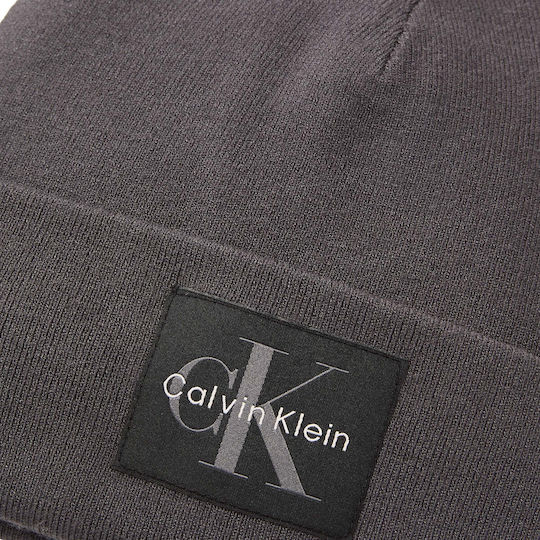 Patch Beanie Unisex Шапка Плетена В Сив Цвят
