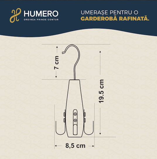 UnicUtil Kremastră Dulap pentru Curele Din Lemn Bej UUUM57