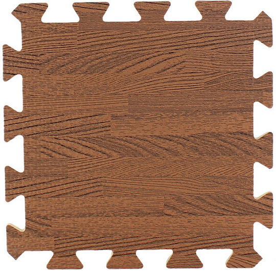 Puzzle De Podea Pentru Copii Din Spumă Cu Aspect De Lemn H132_Gri