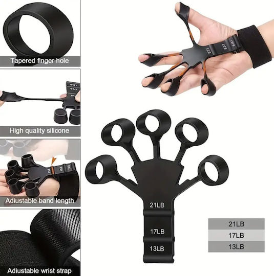 Power Gripper Ring Fingers Hands Black
